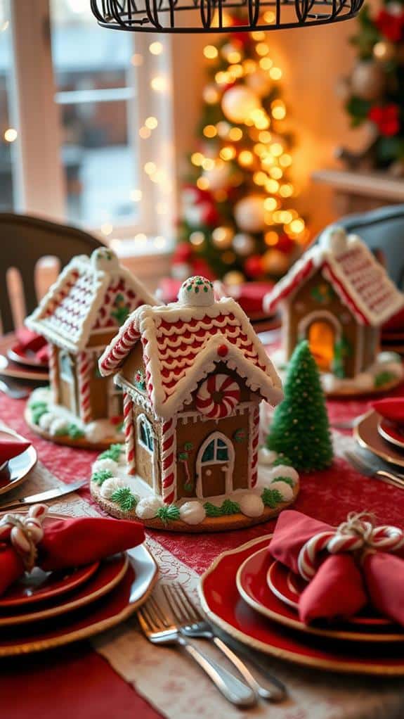 festive gingerbread table decor