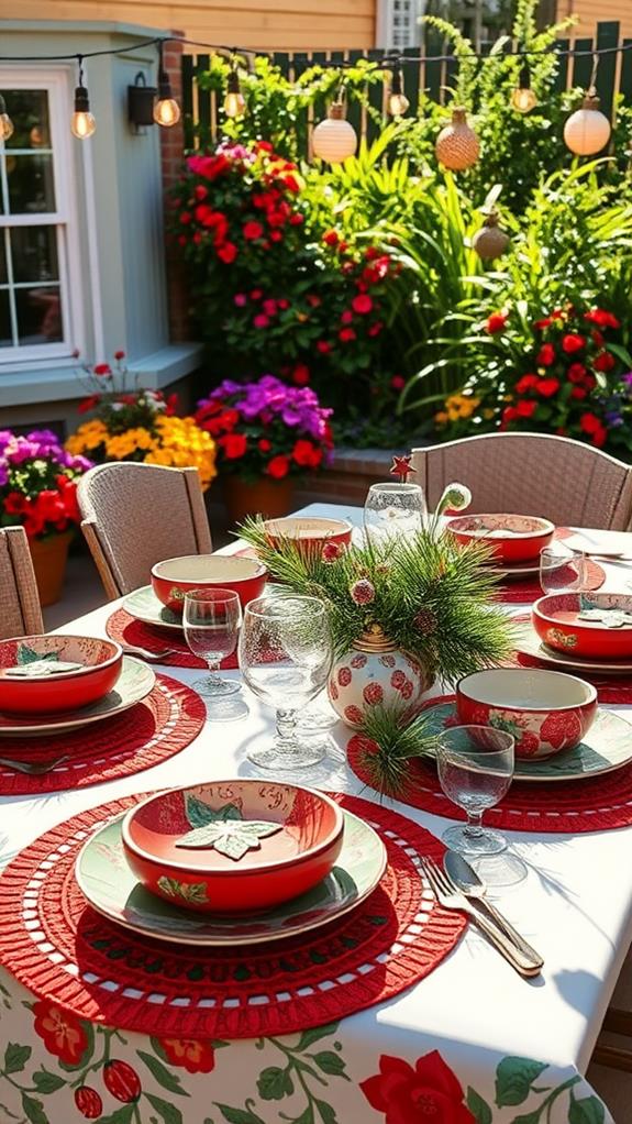 festive holiday table arrangements