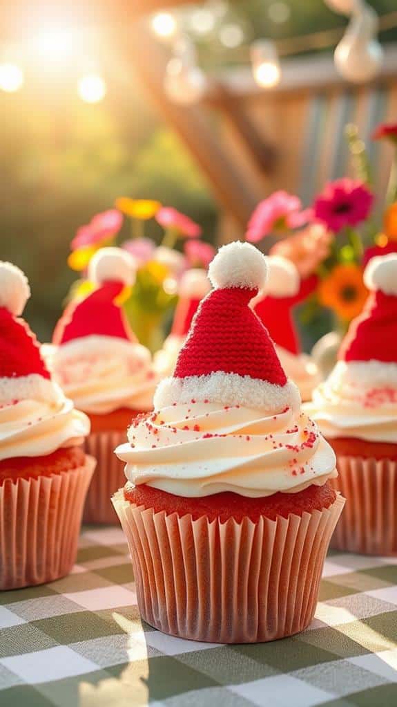 festive santa hat treats