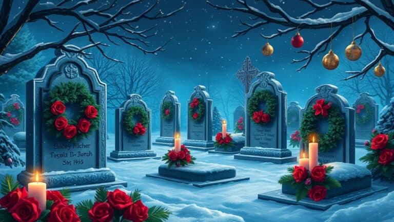 heartfelt christmas grave decor