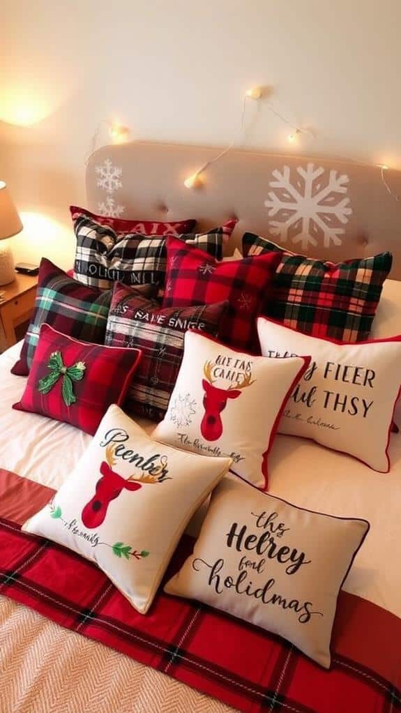 holiday decorative cushions