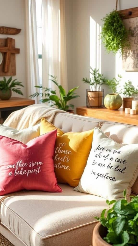 inspirational decorative couch cushions