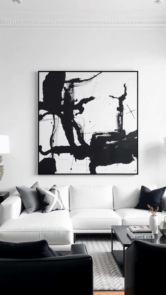 striking black and white artwork