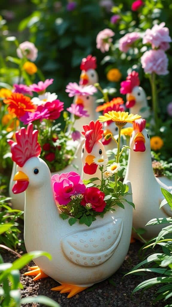 whimsical garden decor idea