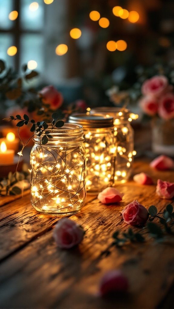 illuminated jars with strings