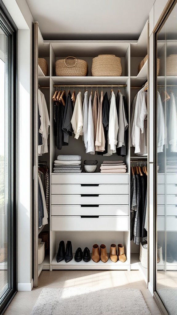 maximize closet space creatively