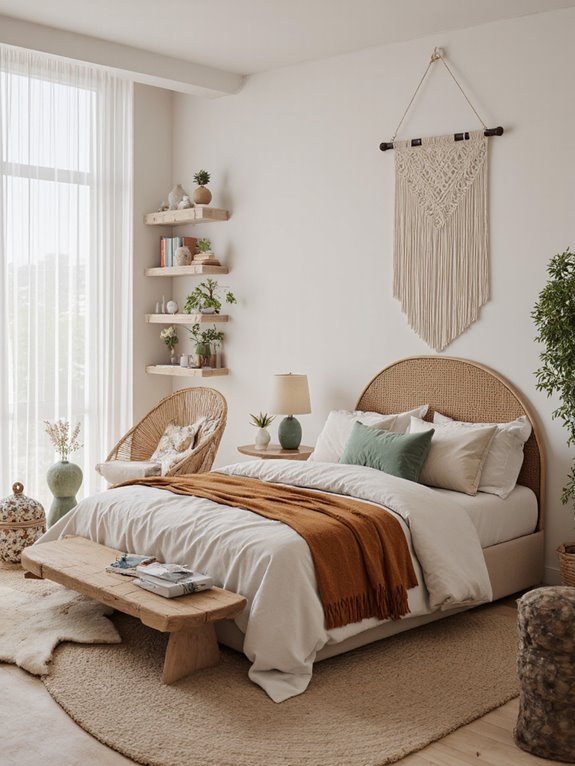bohemian bedroom design inspiration
