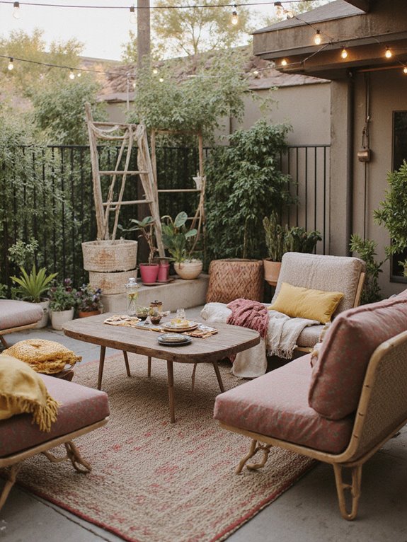 bohemian outdoor decoration inspiration