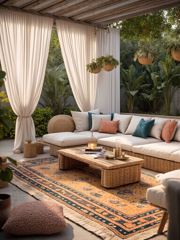 bold bohemian outdoor rugs