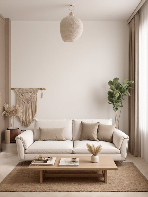 cozy grounded low profile seating