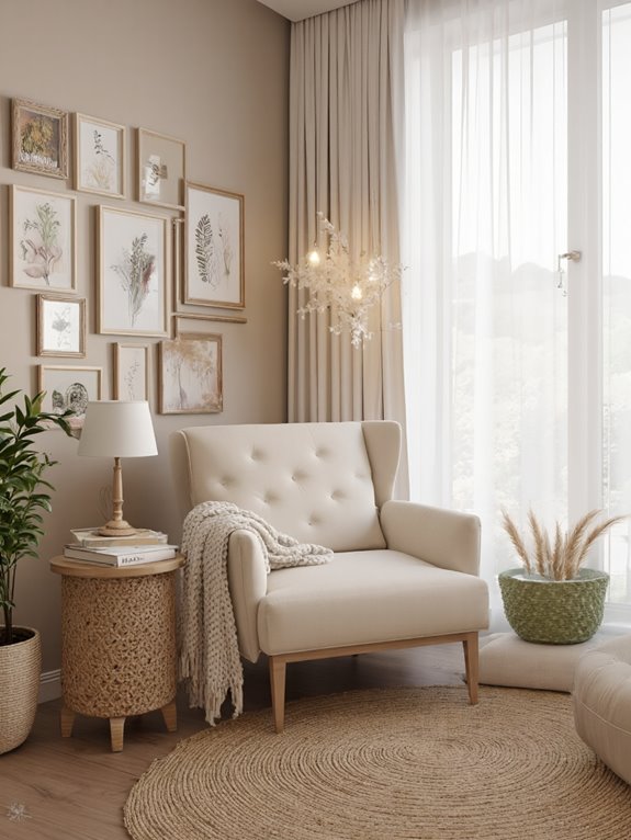 cozy reading nook design