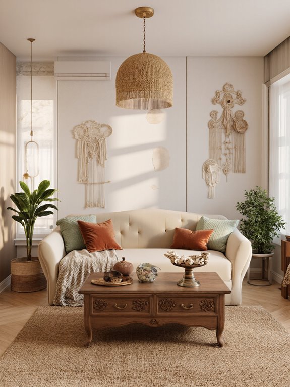 earthy tones natural materials