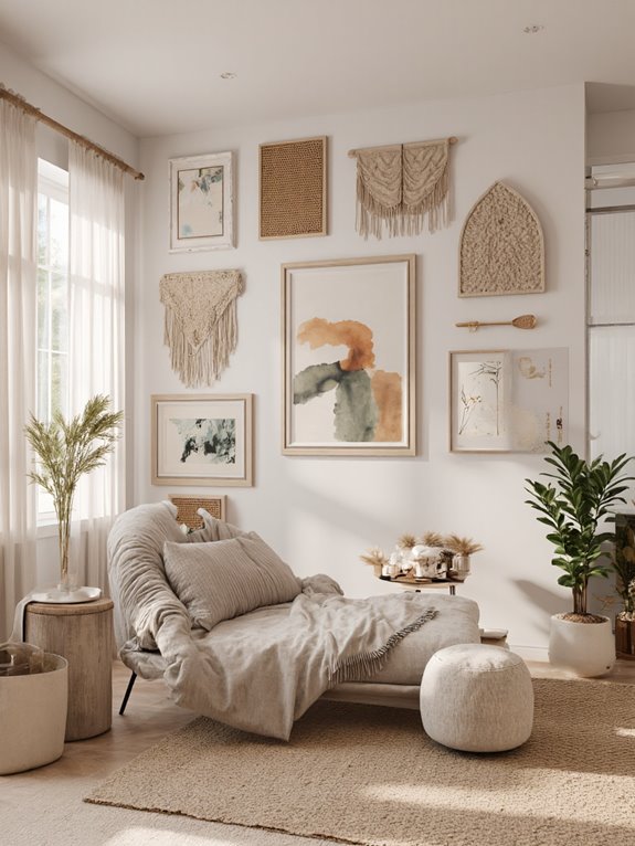 eclectic gallery wall creation