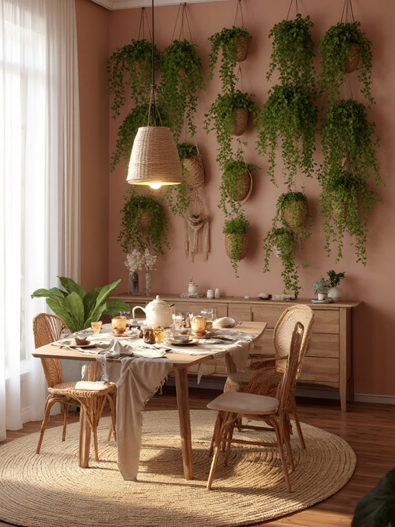 hanging plants for vibrancy