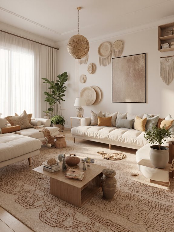 low furniture creates coziness