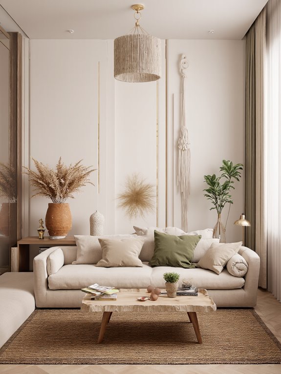 natural stone terracotta accents