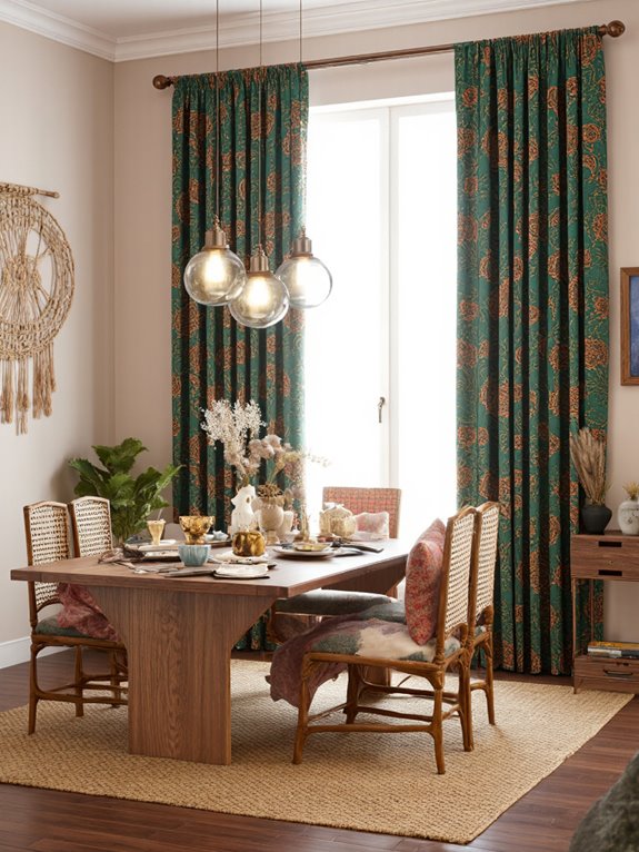vibrant bold window treatments