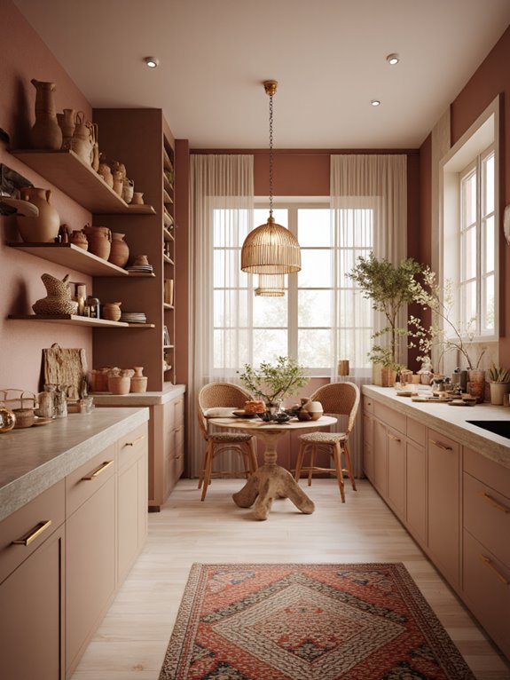 warm earthy kitchen tones