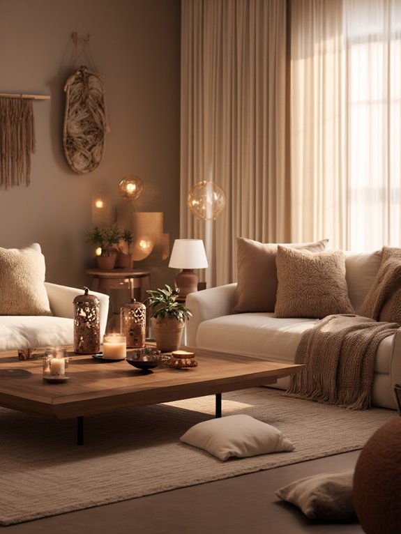 warm inviting candle ambiance