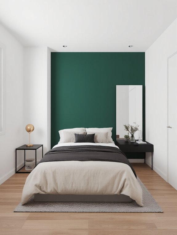 accent wall adds depth