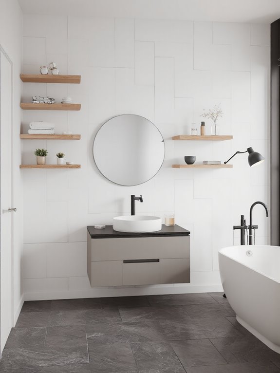 accessible open shelving design