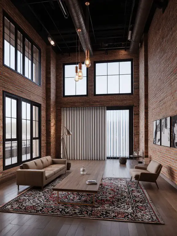 ambient industrial loft lighting