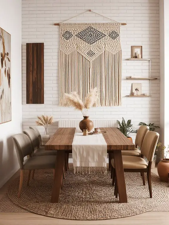 artistic boho dining transformation