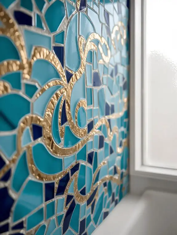 artistic mosaic tile installations