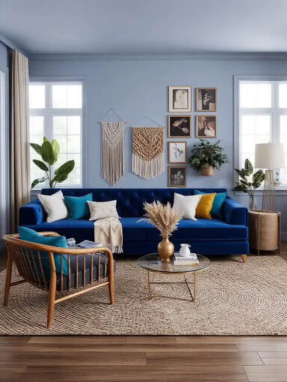 boho charm with contrasts