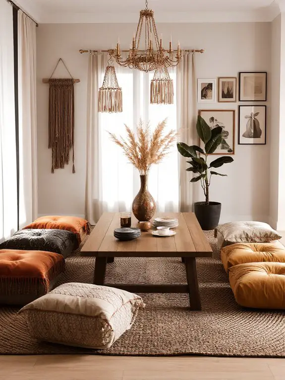 boho floor seating cushions