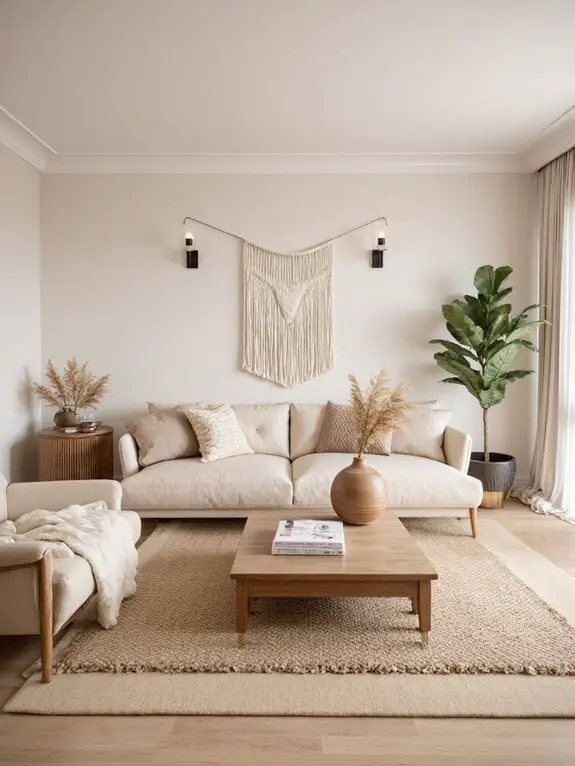 boho minimalist living room