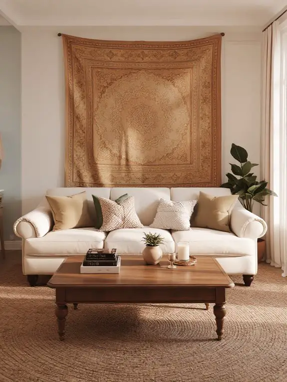 boho tapestry backdrop transformation