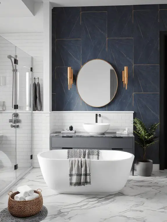 bold vibrant wallpaper accents