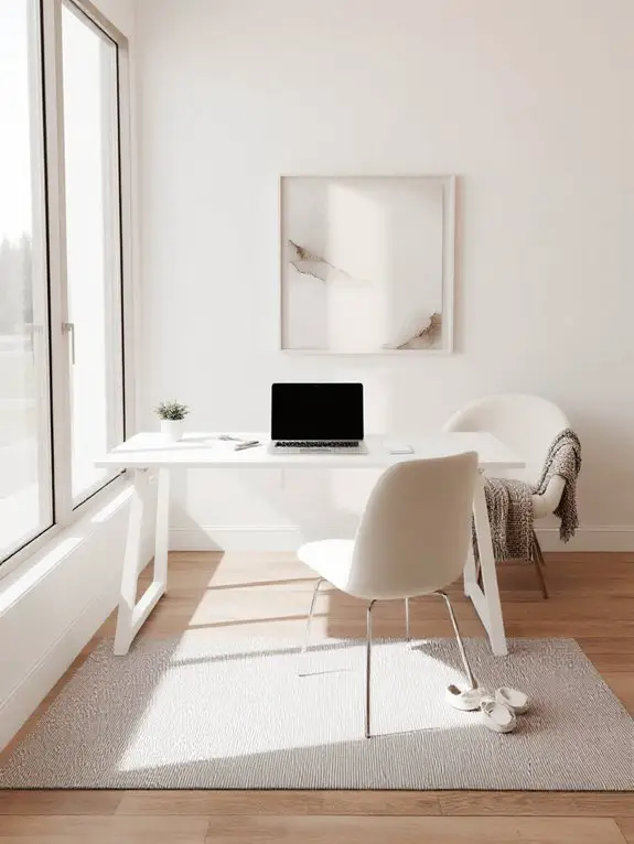 bright organized workspace sanctuary