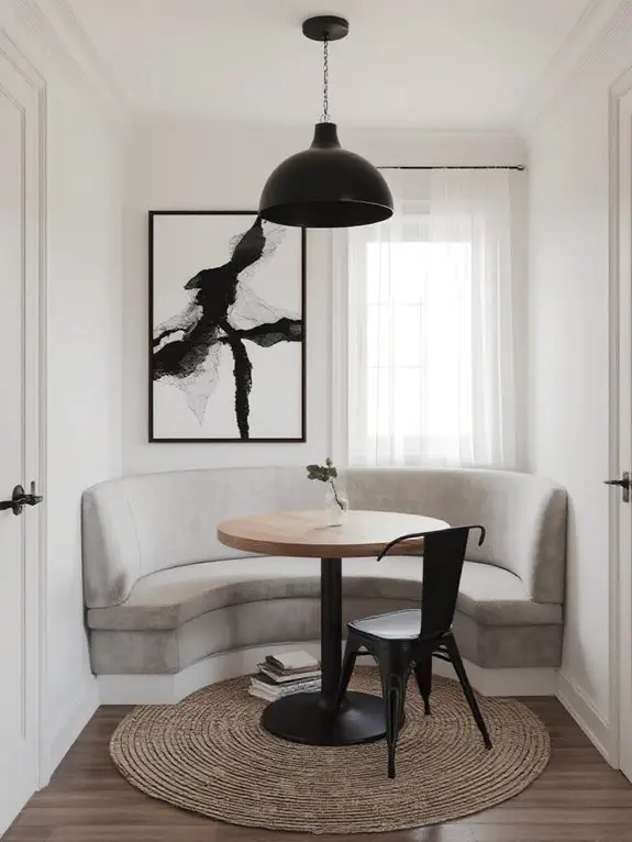 built in banquette seating solution