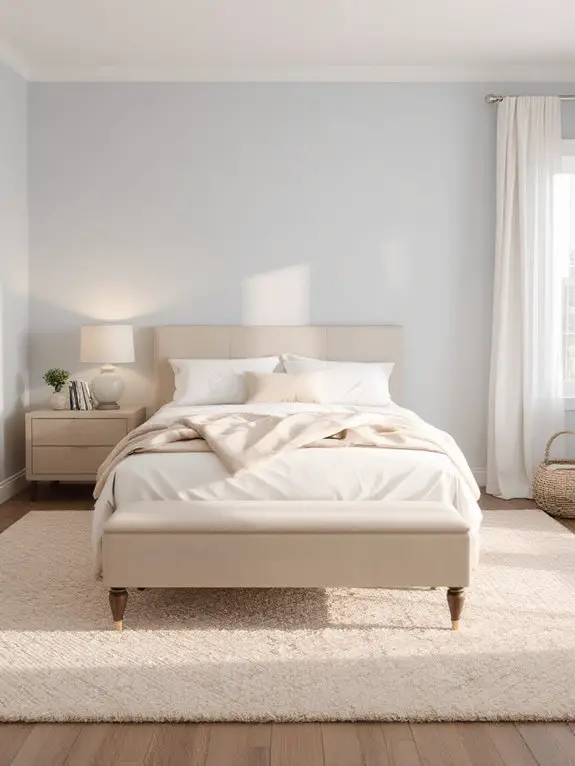 calming pastel bedroom hues