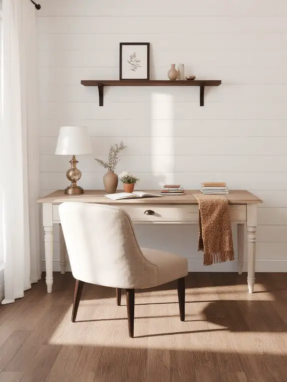 charming farmhouse office aesthetic