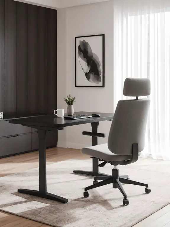 comfortable and productive workspace