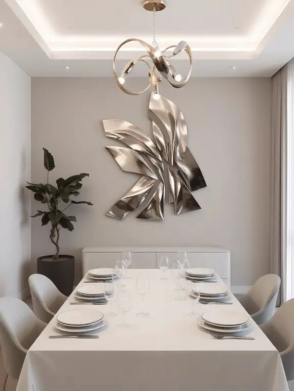 contemporary metal wall sculptures
