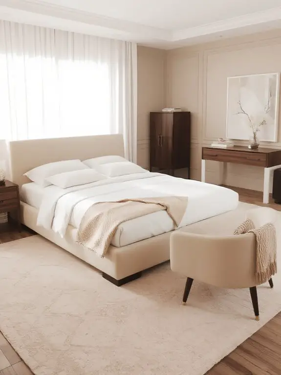 cozy beige wooden retreat