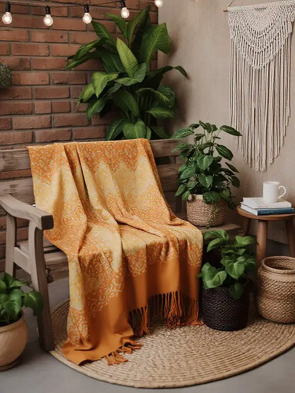 cozy boho patterned throw blankets
