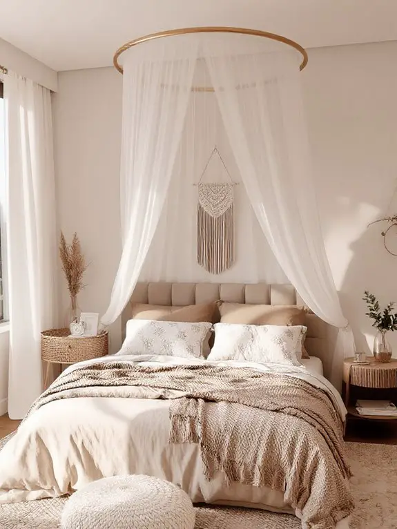cozy canopy bed drapes
