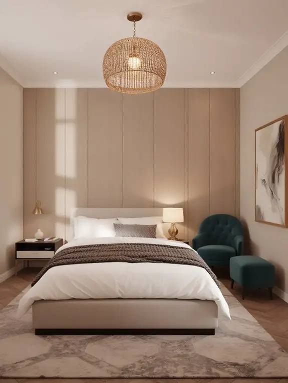 cozy layered lighting design