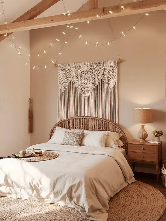 cozy string lights ambiance