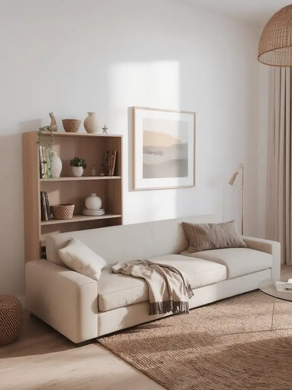 curated open shelving displays
