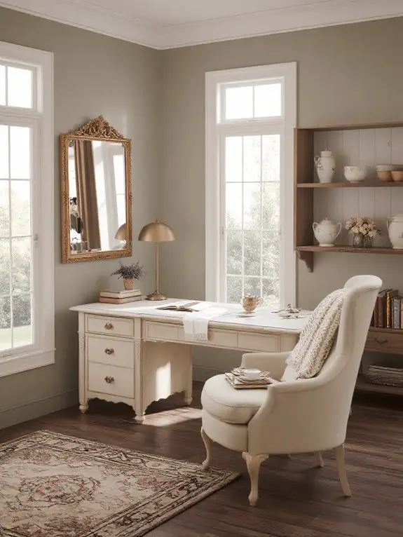 distressed furniture and elegance