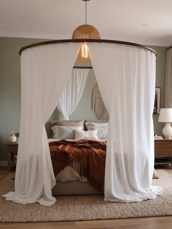 dreamy boho canopy drapes
