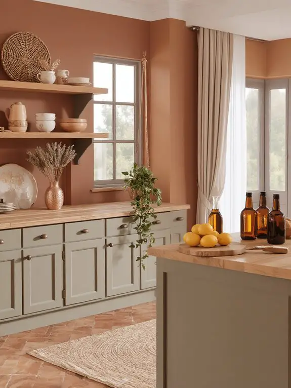 earthy palettes natural materials