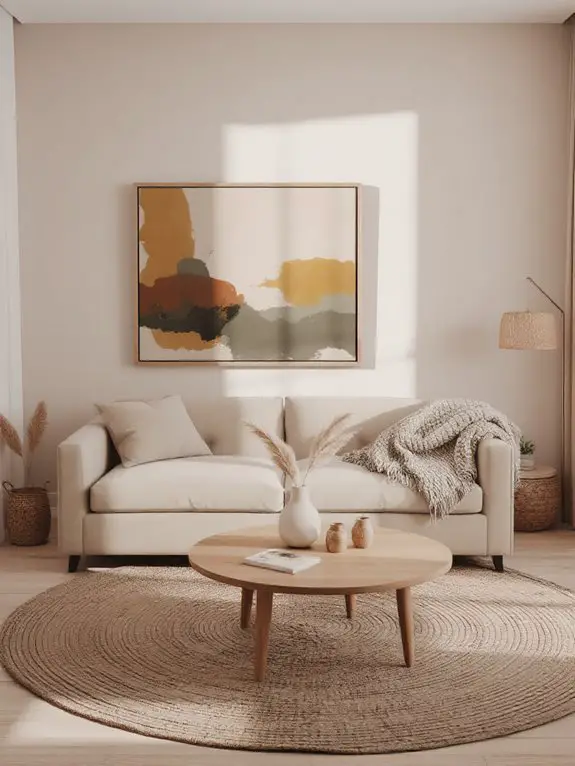 earthy tones enhance simplicity