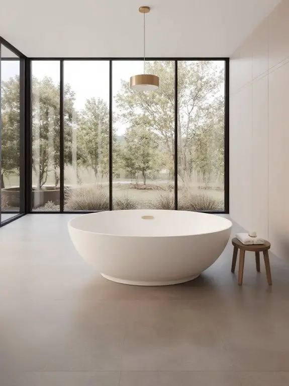 elegant freestanding bathtub centerpiece
